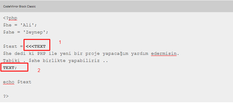 heredoc